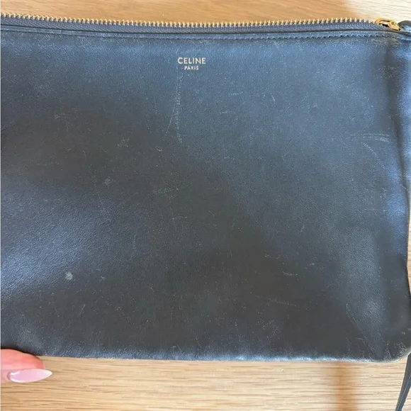 Celine Trio Gray Crossbody Bag - Picture 12 of 16